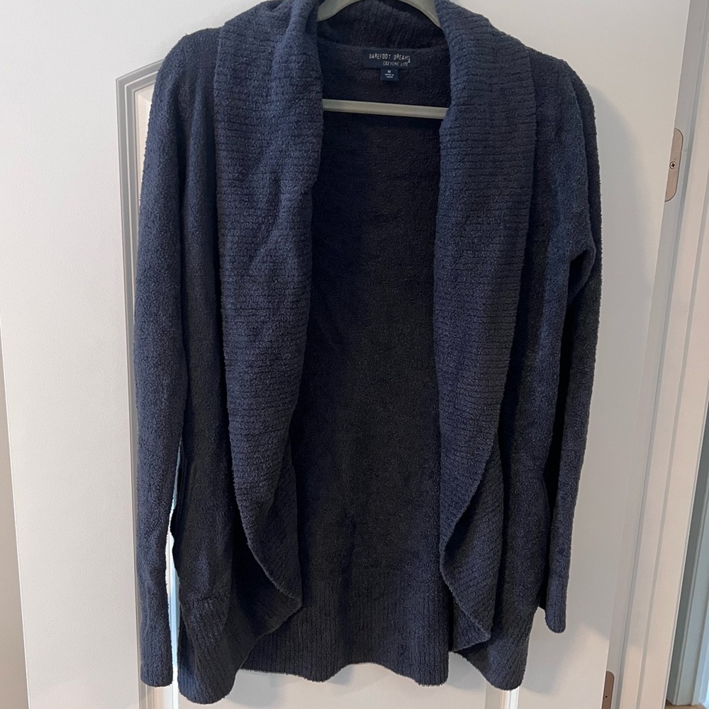 EUC Barefoot dreams cozy chic lite open cardigan